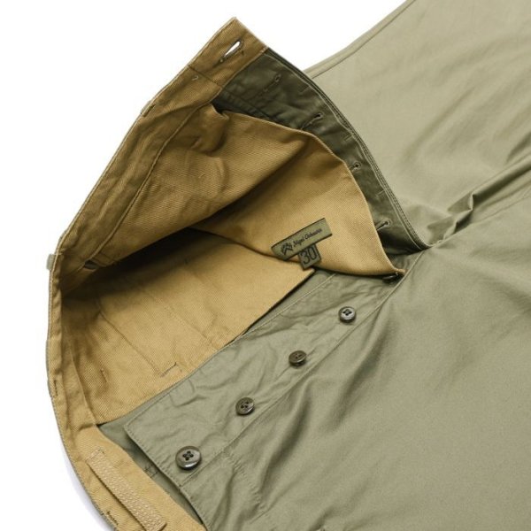 画像4: Nigel Cabourn(ナイジェル・ケーボン)NEW BASIC CHINO PANT(ニューベーシックチノパンツ)"LIGHT MOLESKIN" / Green(グリーン) (4)