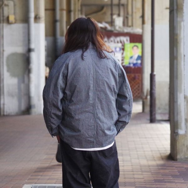 画像13: ＜40%OFF＞Post O'Alls（ポストオーバーオールズ）POST43（ポスト43）"Reverse Liberty Stripe" / Indigo（インディゴ）※Mサイズのみ (13)