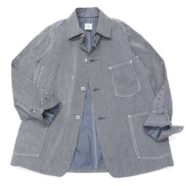 画像1:  Post O'Alls（ポストオーバーオールズ）POST43（ポスト43）"Reverse Liberty Stripe" / Indigo（インディゴ） (1)