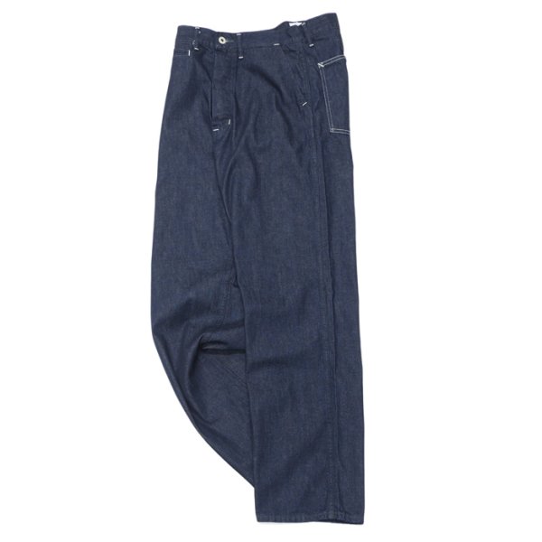 画像1: Post O'Alls（ポストオーバーオールズ）DeLaware3（デラウェア3）8oz Vintage Denim/Indigo（インディゴ）※Lサイズのみ (1)