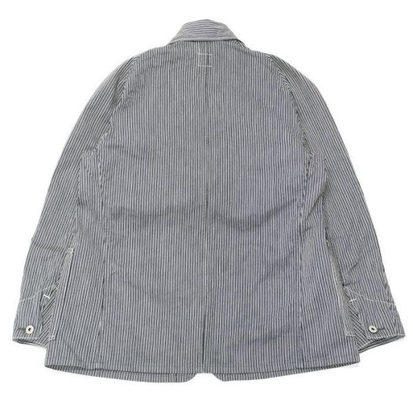 画像2: ＜40%OFF＞Post O'Alls（ポストオーバーオールズ）POST43（ポスト43）"Reverse Liberty Stripe" / Indigo（インディゴ）※Mサイズのみ (2)