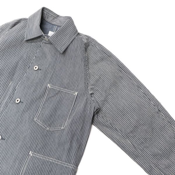 画像5: ＜40%OFF＞Post O'Alls（ポストオーバーオールズ）POST43（ポスト43）"Reverse Liberty Stripe" / Indigo（インディゴ）※Mサイズのみ (5)