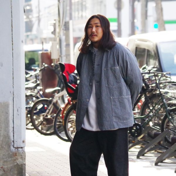 画像14: ＜40%OFF＞Post O'Alls（ポストオーバーオールズ）POST43（ポスト43）"Reverse Liberty Stripe" / Indigo（インディゴ）※Mサイズのみ (14)