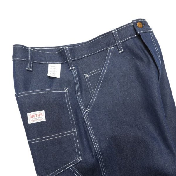 画像4: SMITH'S AMERICAN（スミスアメリカン）CHARIE PANTS THE ORIGINAL（ペインターパンツ）"Made in USA" / Indigo Denim（インディゴデニム）※ノンウォッシュ【裾上げ無料】 (4)