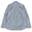 画像2: INDIVIDUALIZED SHIRTS（インディビジュアライズドシャツ）Classic Fit B.D. Shirt（クラシックフィットボタンダウンシャツ）"RIGID CHAMBRAY"/Blue（ブルー）※14Hサイズのみ (2)