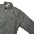 画像4: INDIVIDUALIZED SHIRTS（インディビジュアライズドシャツ）Classic Fit B.D. Shirt（クラシックフィットボタンダウンシャツ）"RIGID DENIM"/Black（ブラック） (4)