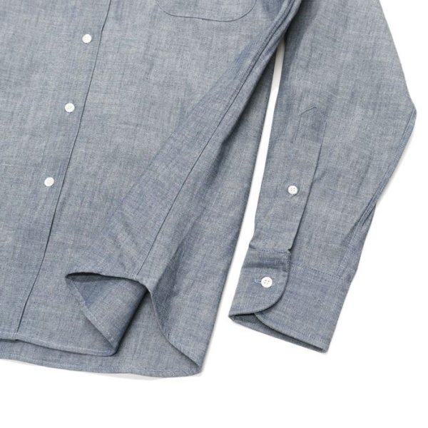 画像5: INDIVIDUALIZED SHIRTS(インディビジュアライズドシャツ)Classic Fit B.D. Shirt(クラシックフィットボタンダウンシャツ)"RIGID CHAMBRAY" / Blue(ブルー) (5)