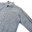 画像4: INDIVIDUALIZED SHIRTS（インディビジュアライズドシャツ）Classic Fit B.D. Shirt（クラシックフィットボタンダウンシャツ）"RIGID CHAMBRAY"/Blue（ブルー）※14Hサイズのみ (4)