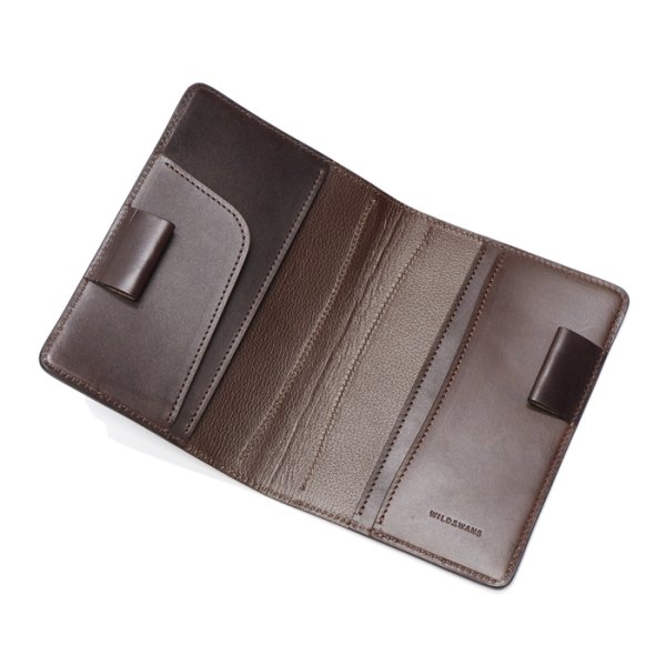 画像2: WILD SWANS(ワイルドスワンズ)CANOPUS(カノープス)A6サイズ手帳カバー/Dk.Brown(ダークブラウン) (2)