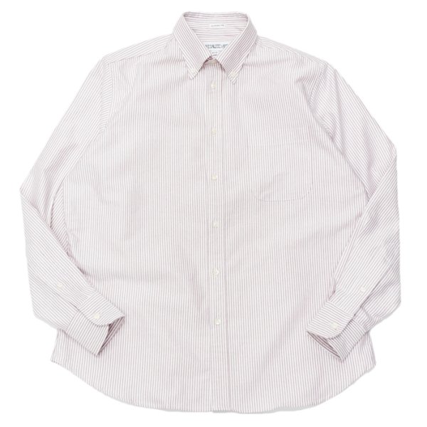 画像1: INDIVIDUALIZED SHIRTS（インディビジュアライズドシャツ）Classic Fit MBDM B.D. Shirt（クラシックフィットボタンダウンシャツ）"CANDY STRIPE"/Red（レッド）※14Hのみ (1)