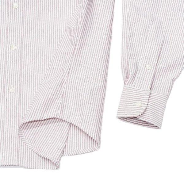 画像5: INDIVIDUALIZED SHIRTS(インディビジュアライズドシャツ)Classic Fit MBDM B.D. Shirt(クラシックフィットボタンダウンシャツ)"CANDY STRIPE" / Red(レッド) (5)