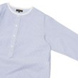 画像8: A VONTADE（アボンタージ）Sleeping Shirts 3/4 Sleeve（スリーピングシャツ7分袖）Hard Twist Yarn Seersucker/White（ホワイト）・Blue Stripe（ブルーストライプ） (8)