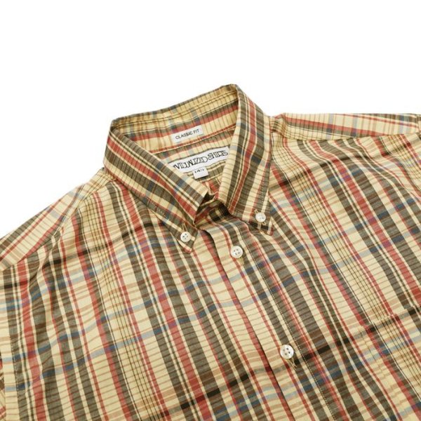 画像3: INDIVIDUALIZED SHIRTS(インディビジュアライズドシャツ)Classic Fit Short Sleeve MBDM B.D.Shirt(クラシックフィットショートスリーブボタンダウンシャツ)"HOT WEATHER MADRAS" / Ivy(アイビー) (3)