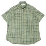 INDIVIDUALIZED SHIRTS(インディビジュアライズドシャツ)Classic Fit Short Sleeve MBDM B.D.Shirt(クラシックフィットショートスリーブボタンダウンシャツ)"HOT WEATHER MADRAS" / Basil(バジル)