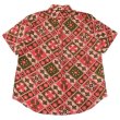 画像2: ENGINEERED GARMENTS（エンジニアードガーメンツ）Popover BD Shirt（ポップオーバーボタンダウンシャツ）"Cotton Ethno Print"/ Pink×Olive（ピンク×オリーブ） (2)