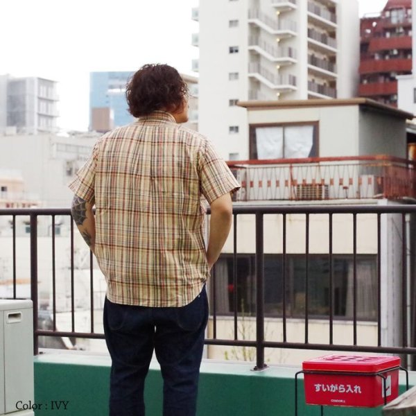 画像9: INDIVIDUALIZED SHIRTS(インディビジュアライズドシャツ)Classic Fit Short Sleeve MBDM B.D.Shirt(クラシックフィットショートスリーブボタンダウンシャツ)"HOT WEATHER MADRAS" / Ivy(アイビー) (9)