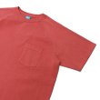 画像4: Good On（グッドオン）Short Sleeve Heavy Raglan Pocket Tee（ショートスリーブヘビーラグランポケットTシャツ）"Reactive Dye"/Flamingo（フラミンゴ） (4)