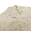 画像6: KAPTAIN SUNSHINE（キャプテンサンシャイン）Linen Silk Open Collar Shirt（リネンシルクオープンカラーシャツ）WASHED LINEN SILK CLOTH/Natural（ナチュラル）・Ink Black（インクブラック） (6)
