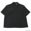 画像4: KAPTAIN SUNSHINE（キャプテンサンシャイン）Linen Silk Open Collar Shirt（リネンシルクオープンカラーシャツ）WASHED LINEN SILK CLOTH/Natural（ナチュラル）・Ink Black（インクブラック） (4)