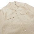 画像7: KAPTAIN SUNSHINE（キャプテンサンシャイン）Linen Silk Open Collar Shirt（リネンシルクオープンカラーシャツ）WASHED LINEN SILK CLOTH/Natural（ナチュラル）・Ink Black（インクブラック） (7)