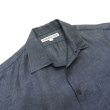 画像6: INDIVIDUALIZED SHIRTS（インディビジュアライズドシャツ）Camp Collar Short Sleeve Shirt（キャンプカラーショートスリーブシャツ）"LINEN"/Navy（ネイビー）・Black（ブラック） (6)