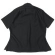 画像5: INDIVIDUALIZED SHIRTS（インディビジュアライズドシャツ）Camp Collar Short Sleeve Shirt（キャンプカラーショートスリーブシャツ）"LINEN"/Navy（ネイビー）・Black（ブラック） (5)