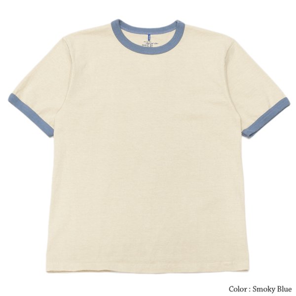 画像4: Good On(グッドオン)Short Sleeve Ringer Tee(ショートスリーブリンガーTシャツ)"Reactive Dye" / Orange(オレンジ)・Smoky Blue(スモーキブルー)・Olive(オリーブ) (4)