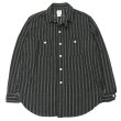 画像1: Post O'Alls（ポストオーバーオールズ）St.Louis（セント・ルイス）”Dobby Stripe" / Black（ブラック） (1)