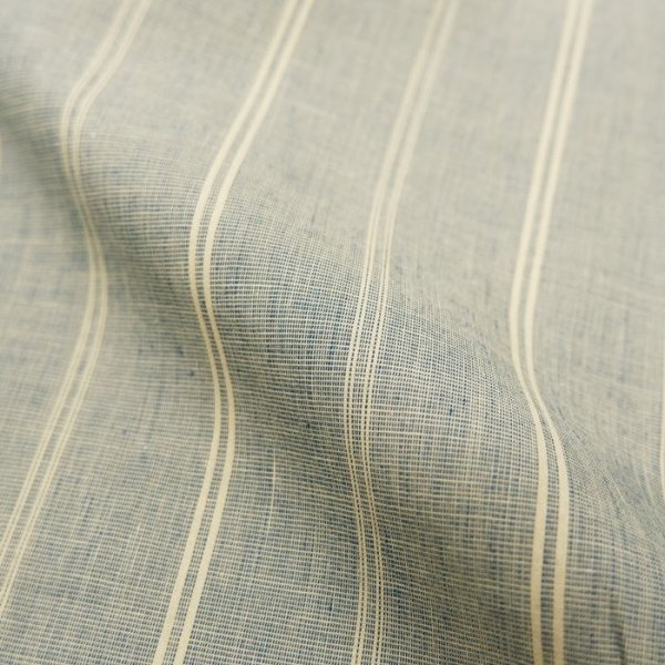 画像7: *A VONTADE（アボンタージ）Banded Collar Shirts（バンドカラーシャツ）"End on End Broad" / Blue Stripe（ブルーストライプ）※Mサイズのみ (7)