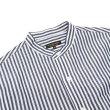 画像3: *A VONTADE（アボンタージ）Banded Collar Shirts（バンドカラーシャツ）"Cotton Linen Chambray" / Navy Stripe（ネイビーストライプ） (3)