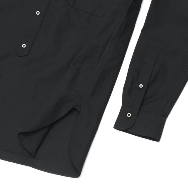 画像8: *A VONTADE(アボンタージ)Banded Collar Shirts(バンドカラーシャツ)"Cotton Linen Chambray" / White(ホワイト)・Black(ブラック) (8)