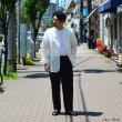 画像12: *A VONTADE（アボンタージ）Banded Collar Shirts（バンドカラーシャツ）"Cotton Linen Chambray" / White（ホワイト）・Black（ブラック） (12)