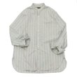 画像1: *A VONTADE（アボンタージ）Banded Collar Shirts（バンドカラーシャツ）"End on End Broad" / Blue Stripe（ブルーストライプ）※Mサイズのみ (1)