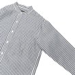 画像4: *A VONTADE（アボンタージ）Banded Collar Shirts（バンドカラーシャツ）"Cotton Linen Chambray" / Navy Stripe（ネイビーストライプ） (4)