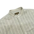 画像3: *A VONTADE（アボンタージ）Banded Collar Shirts（バンドカラーシャツ）"End on End Broad" / Blue Stripe（ブルーストライプ）※Mサイズのみ (3)