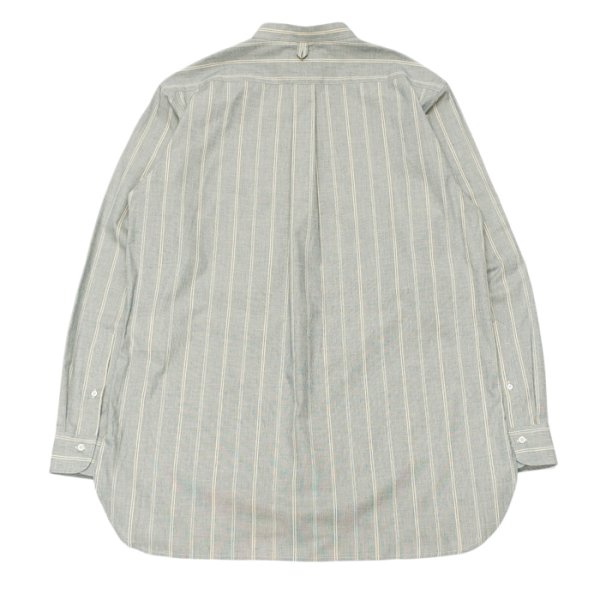 画像2: *A VONTADE（アボンタージ）Banded Collar Shirts（バンドカラーシャツ）"End on End Broad" / Blue Stripe（ブルーストライプ）※Mサイズのみ (2)