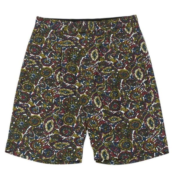 画像1: ENGINEERED GARMENTS（エンジニアードガーメンツ）Sunset Short（サンセットショーツ）"Cotton Batik" / Olive（オリーブ） (1)