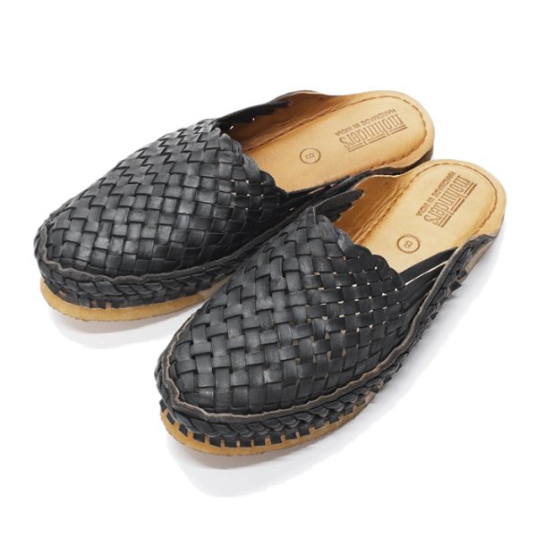 画像2: MOHINDERS(モヒンダーズ)CITY SLIPPER(シティースリッパ)WOVEN/Black(ブラック) (2)