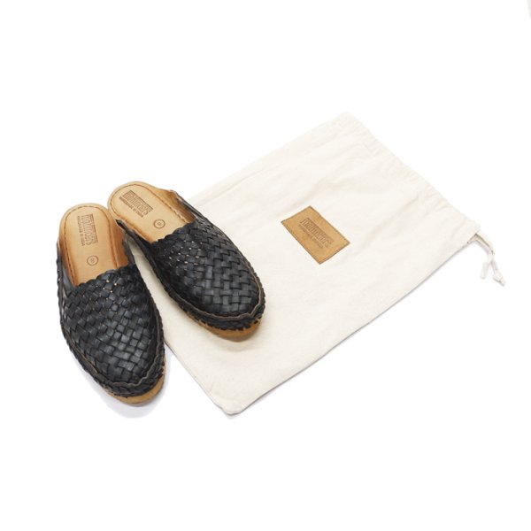 画像8: MOHINDERS(モヒンダーズ)CITY SLIPPER(シティースリッパ)WOVEN/Black(ブラック) (8)
