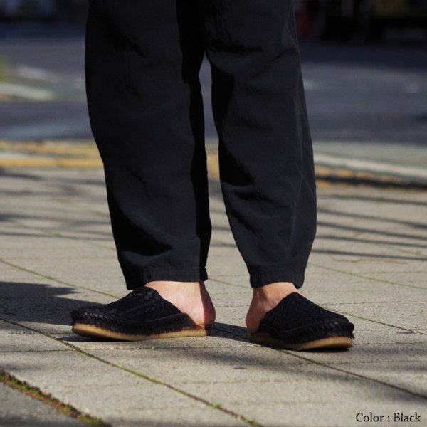 画像10: MOHINDERS(モヒンダーズ)CITY SLIPPER(シティースリッパ)WOVEN/Black(ブラック) (10)