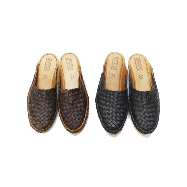 画像9: MOHINDERS(モヒンダーズ)CITY SLIPPER(シティースリッパ)WOVEN/Black(ブラック) (9)