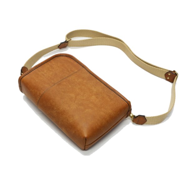 画像2: WILD SWANS(ワイルドスワンズ)COLLIER(コリアー)ショルダーバッグ"プエブロ"/Cognac(コニャック) (2)