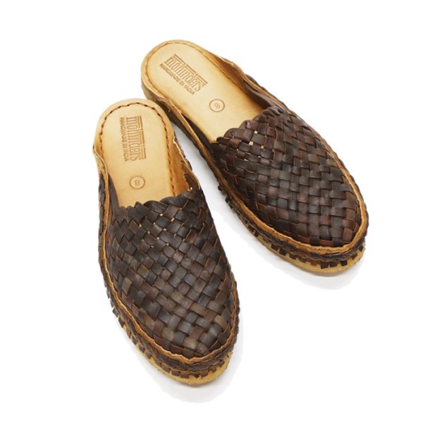 画像4: MOHINDERS(モヒンダーズ)CITY SLIPPER(シティースリッパ)WOVEN/Oiled Brown(オイルドブラウン) (4)