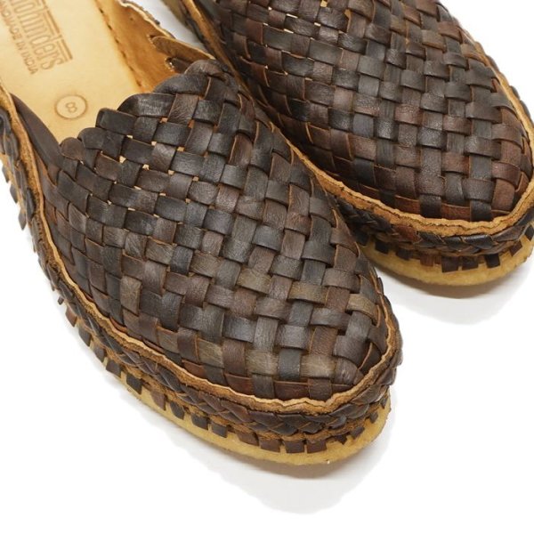 画像6: MOHINDERS(モヒンダーズ)CITY SLIPPER(シティースリッパ)WOVEN/Oiled Brown(オイルドブラウン) (6)