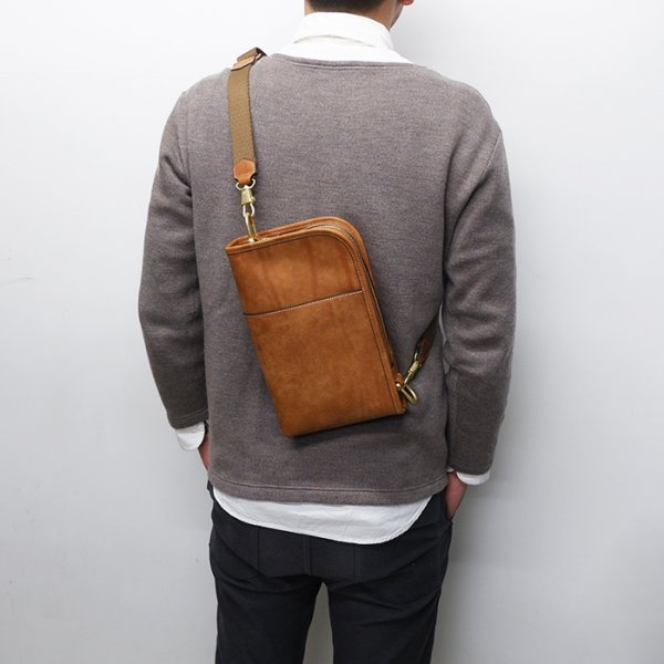 画像8: WILD SWANS(ワイルドスワンズ)COLLIER(コリアー)ショルダーバッグ"プエブロ"/Cognac(コニャック) (8)