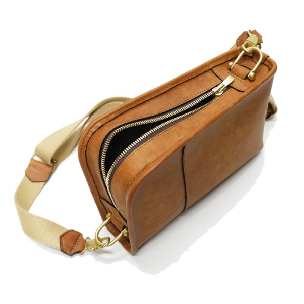 画像5: WILD SWANS(ワイルドスワンズ)COLLIER(コリアー)ショルダーバッグ"プエブロ"/Cognac(コニャック) (5)