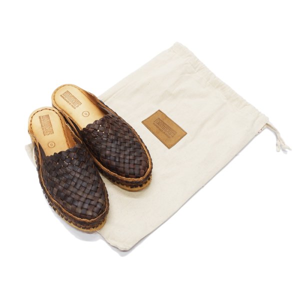 画像8: MOHINDERS(モヒンダーズ)CITY SLIPPER(シティースリッパ)WOVEN/Oiled Brown(オイルドブラウン) (8)