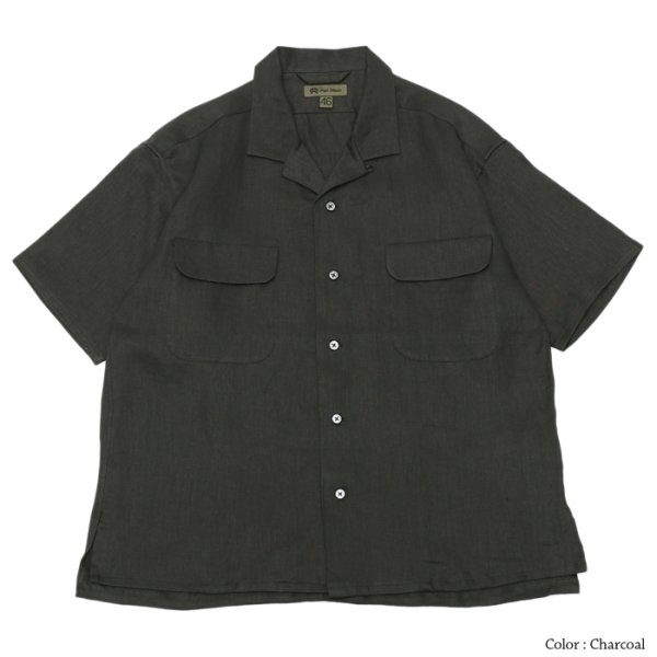 画像6: Nigel Cabourn(ナイジェル・ケーボン)OPEN COLLAR SHIRT(オープンカラーシャツ)"LINEN TWILL / 4Colors (全4色展開) (6)