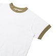画像4: FilMelange（フィルメランジェ）VOLKER（ヴォルカー）"ヴィンテージ天竺" / White×Khaki Brown（ホワイト×カーキブラウン） (4)