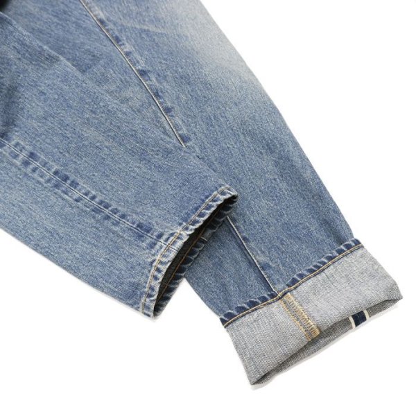 画像6: F.O.B FACTORY(エフオービーファクトリー)SELVEDGE 66 DENIM 5P(セルヴィッチ66デニム5P)"13oz Selvedge Denim" / Used(ユーズド加工)【裾上げ無料】 (6)